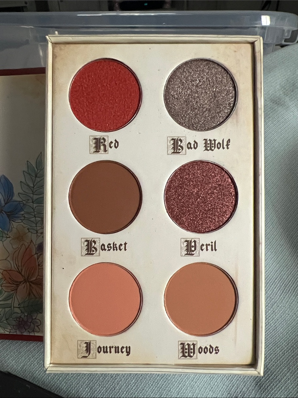 Storybook Cosmetics Burgundy & Gold Fairy Tale Compact Box